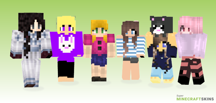 Little girl Minecraft Skins - Best Free Minecraft skins for Girls and Boys