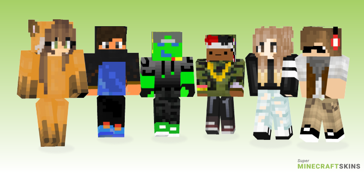 Looking Minecraft Skins - Best Free Minecraft skins for Girls and Boys