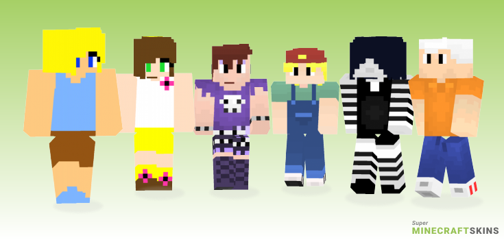 Loud house Minecraft Skins - Best Free Minecraft skins for Girls and Boys