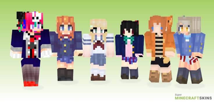 Love live Minecraft Skins - Best Free Minecraft skins for Girls and Boys