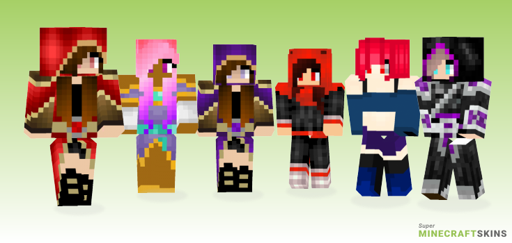 Mage girl Minecraft Skins - Best Free Minecraft skins for Girls and Boys