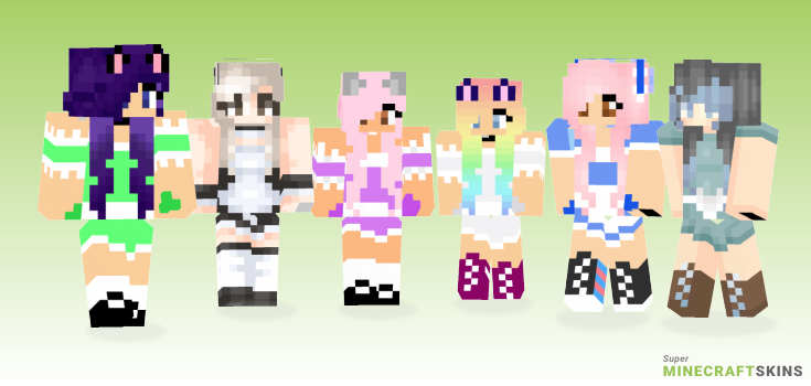 Maid cafe Minecraft Skins - Best Free Minecraft skins for Girls and Boys