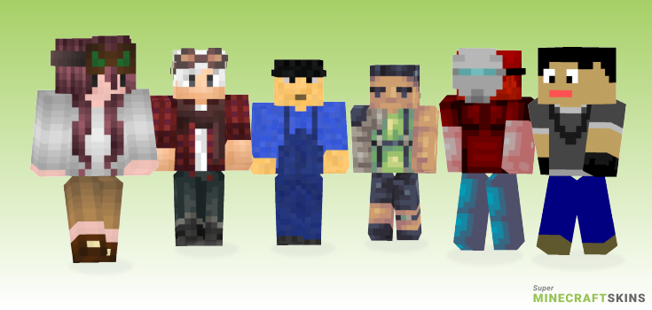 Mechanic Minecraft Skins - Best Free Minecraft skins for Girls and Boys