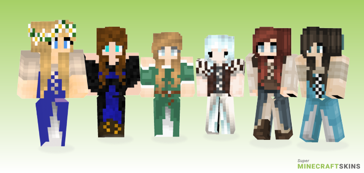 Medieval girl Minecraft Skins - Best Free Minecraft skins for Girls and Boys