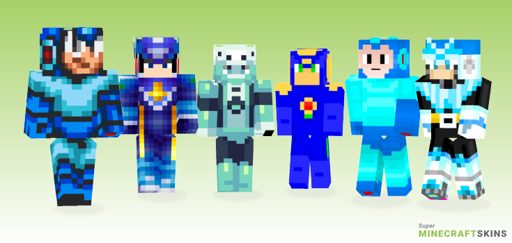 Megaman Minecraft Skins - Best Free Minecraft skins for Girls and Boys