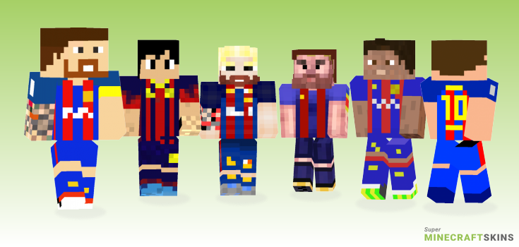 Messi Minecraft Skins - Best Free Minecraft skins for Girls and Boys