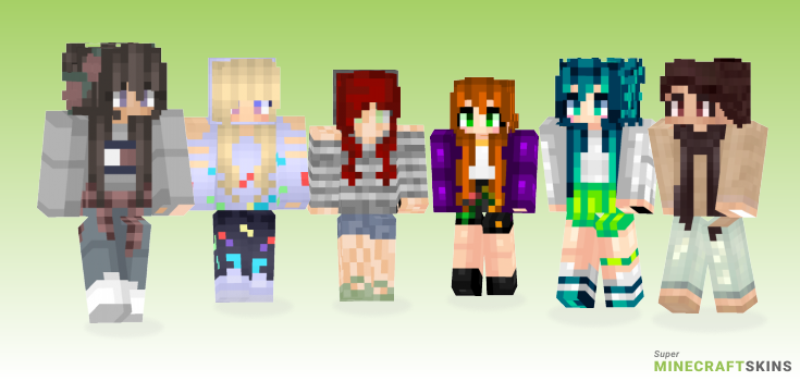 Messy Minecraft Skins - Best Free Minecraft skins for Girls and Boys
