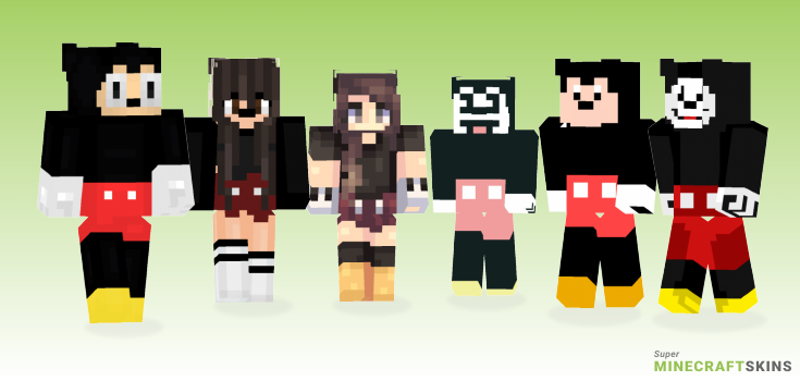 Mickey mouse Minecraft Skins - Best Free Minecraft skins for Girls and Boys