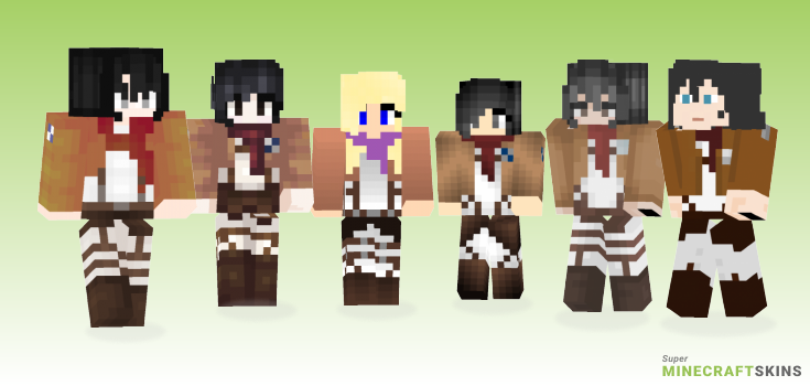 Mikasa Minecraft Skins - Best Free Minecraft skins for Girls and Boys
