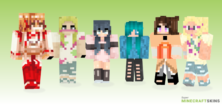 Mina Minecraft Skins - Best Free Minecraft skins for Girls and Boys