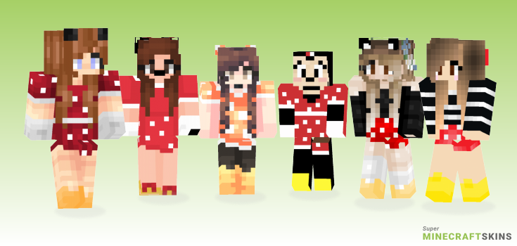 Minnie mouse Minecraft Skins - Best Free Minecraft skins for Girls and Boys