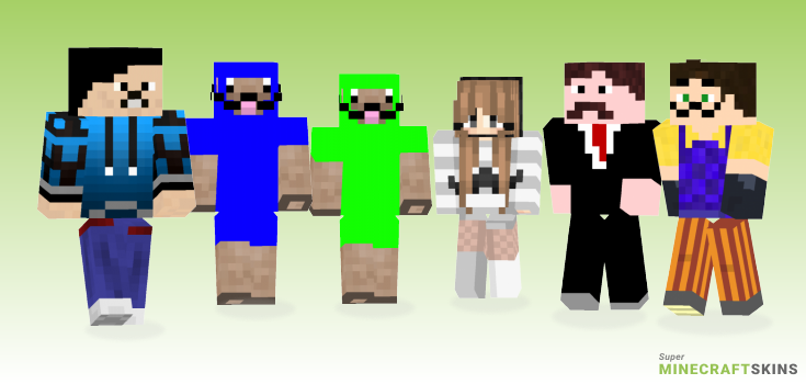 Mustache Minecraft Skins - Best Free Minecraft skins for Girls and Boys