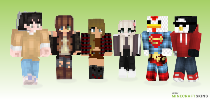 My current Minecraft Skins - Best Free Minecraft skins for Girls and Boys