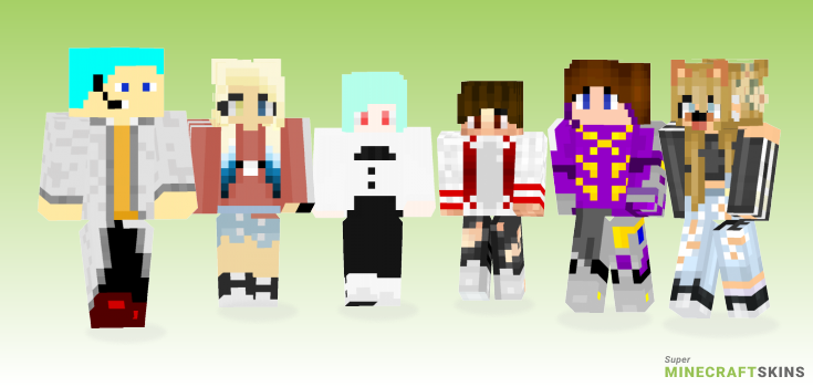 My friends Minecraft Skins - Best Free Minecraft skins for Girls and Boys