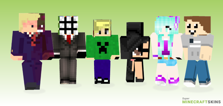 My real Minecraft Skins - Best Free Minecraft skins for Girls and Boys