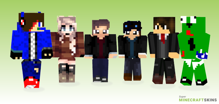 My youtube Minecraft Skins - Best Free Minecraft skins for Girls and Boys