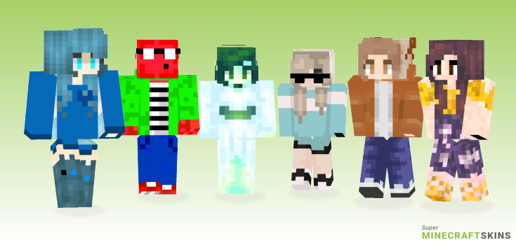 Named Minecraft Skins - Best Free Minecraft skins for Girls and Boys