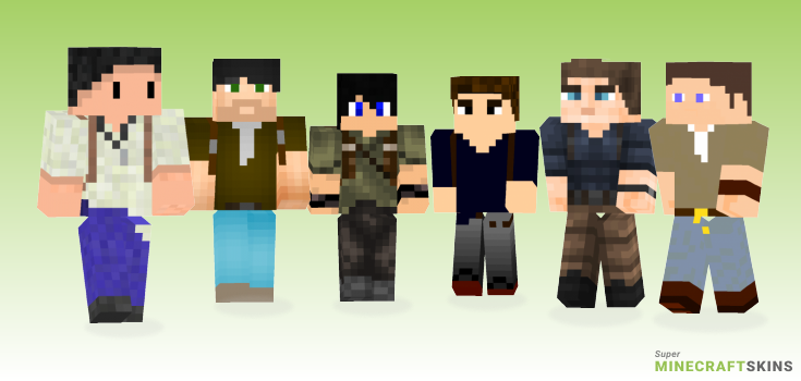 Nathan drake Minecraft Skins - Best Free Minecraft skins for Girls and Boys