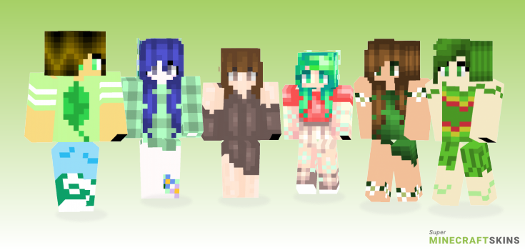 Nature girl Minecraft Skins - Best Free Minecraft skins for Girls and Boys