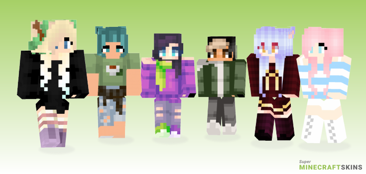 New look Minecraft Skins - Best Free Minecraft skins for Girls and Boys