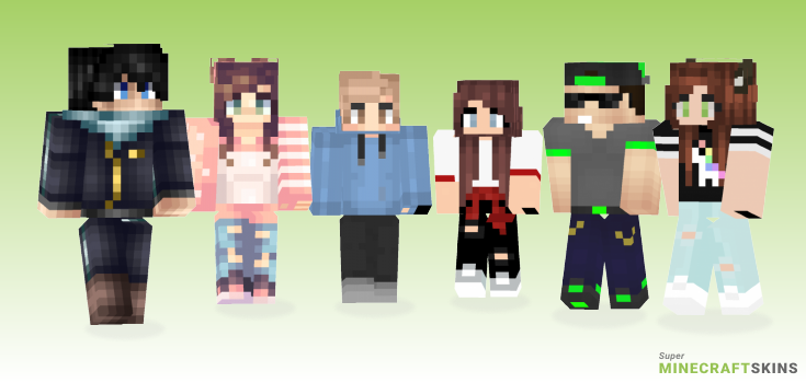 New personal Minecraft Skins - Best Free Minecraft skins for Girls and Boys