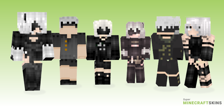Nier automata Minecraft Skins - Best Free Minecraft skins for Girls and Boys