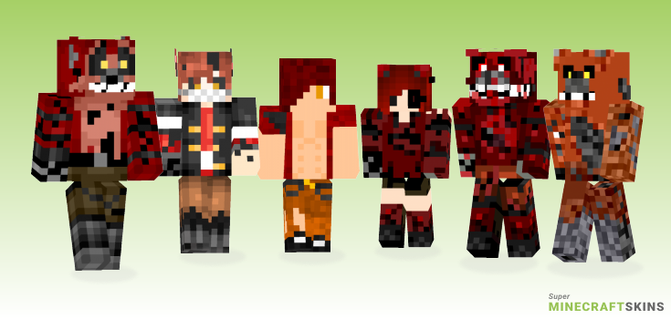 Nightmare foxy Minecraft Skins - Best Free Minecraft skins for Girls and Boys