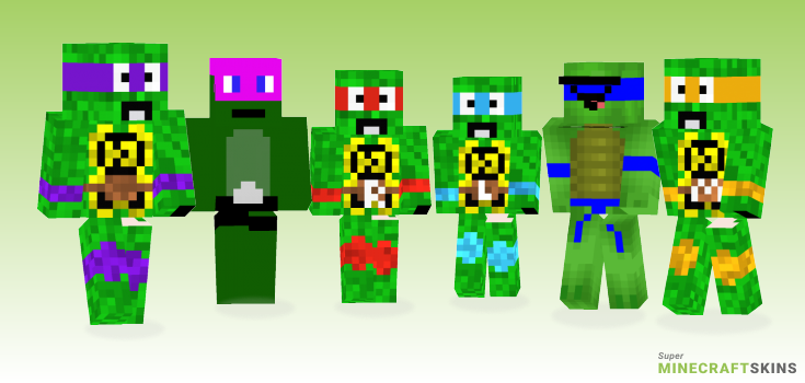 Ninja turtle Minecraft Skins - Best Free Minecraft skins for Girls and Boys