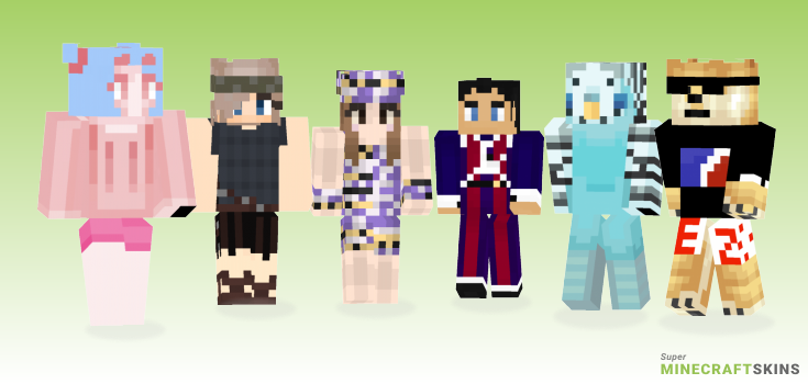 Number Minecraft Skins - Best Free Minecraft skins for Girls and Boys