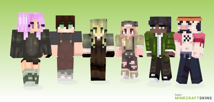 Olive Minecraft Skins - Best Free Minecraft skins for Girls and Boys
