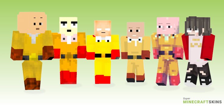 One punch Minecraft Skins - Best Free Minecraft skins for Girls and Boys