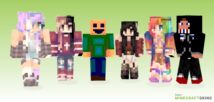 One year Minecraft Skins - Best Free Minecraft skins for Girls and Boys