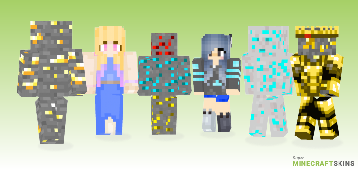 Ore Minecraft Skins - Best Free Minecraft skins for Girls and Boys