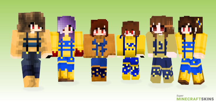 Outertale chara Minecraft Skins - Best Free Minecraft skins for Girls and Boys