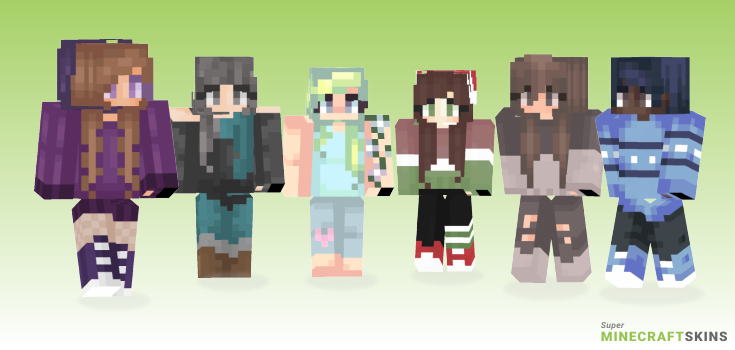 Outside Minecraft Skins - Best Free Minecraft skins for Girls and Boys