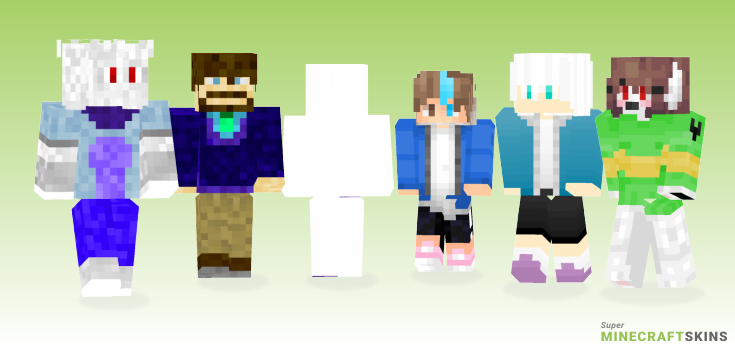 Overtale Minecraft Skins - Best Free Minecraft skins for Girls and Boys