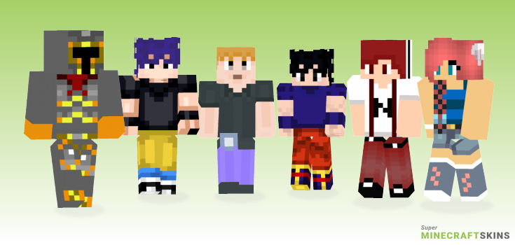 Pack Minecraft Skins - Best Free Minecraft skins for Girls and Boys