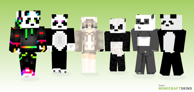 Panda bear Minecraft Skins - Best Free Minecraft skins for Girls and Boys