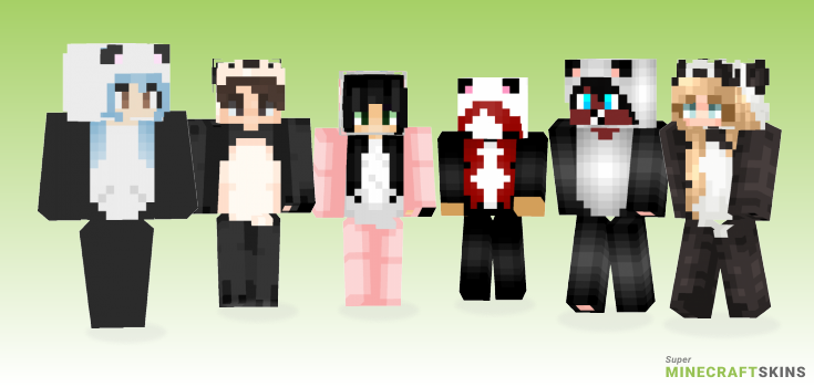 Panda onesie Minecraft Skins - Best Free Minecraft skins for Girls and Boys