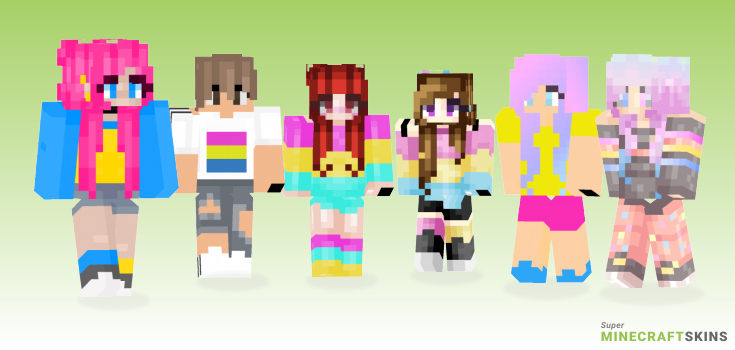 Pansexual Minecraft Skins - Best Free Minecraft skins for Girls and Boys