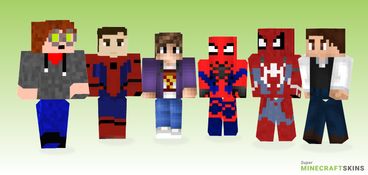 Peter parker Minecraft Skins - Best Free Minecraft skins for Girls and Boys