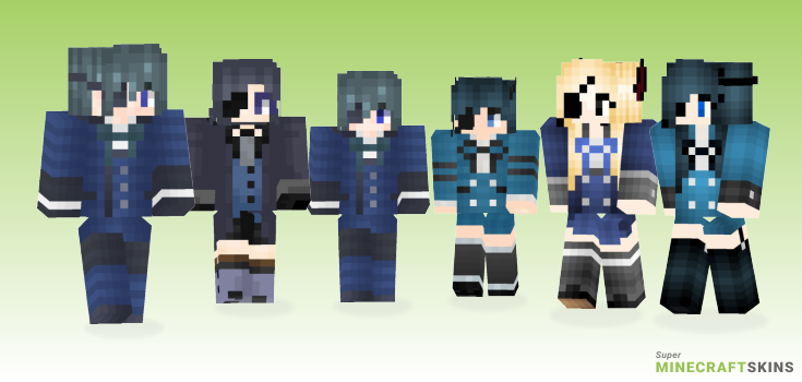 Phantomhive Minecraft Skins - Best Free Minecraft skins for Girls and Boys