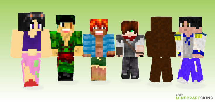 Piece Minecraft Skins - Best Free Minecraft skins for Girls and Boys