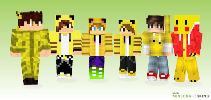 Pikachu boy Minecraft Skins - Best Free Minecraft skins for Girls and Boys