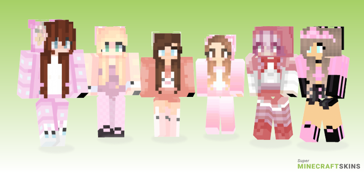 Pink bunny Minecraft Skins - Best Free Minecraft skins for Girls and Boys