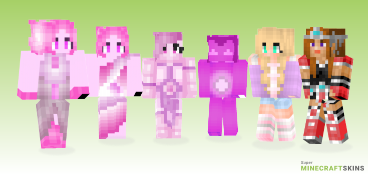 Pink diamond Minecraft Skins - Best Free Minecraft skins for Girls and Boys