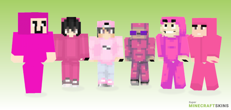 Pink guy Minecraft Skins - Best Free Minecraft skins for Girls and Boys