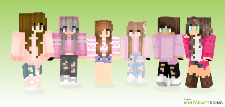 Pink sweater Minecraft Skins - Best Free Minecraft skins for Girls and Boys