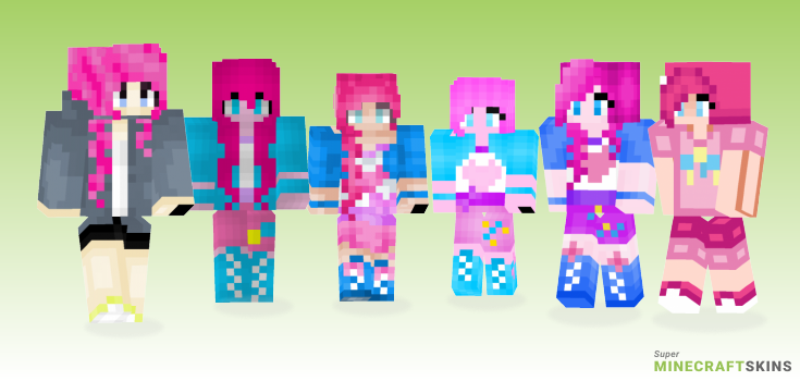 Pinkie pie Minecraft Skins - Best Free Minecraft skins for Girls and Boys