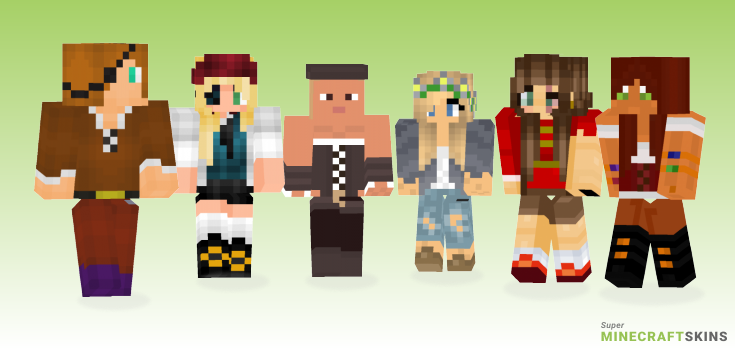 Pirate girl Minecraft Skins - Best Free Minecraft skins for Girls and Boys